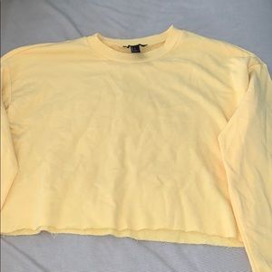 Yellow Forever 21 crew neck